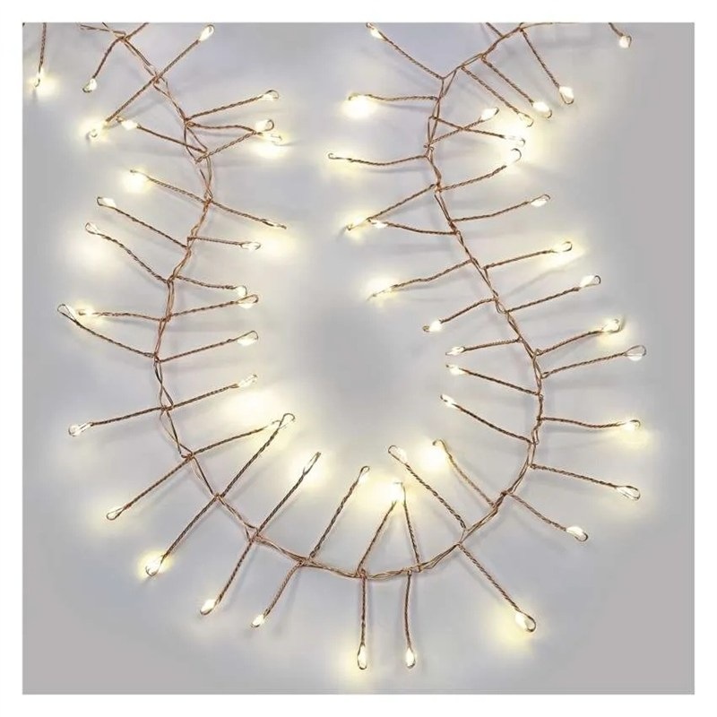 LED řetěz EMOS 1920, IP44, WW (19,2m) měděný