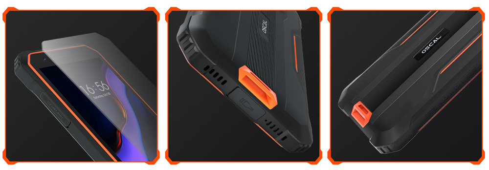 Mobilní telefon Aligator Oscal S60 Pro černý/oranžový Mobilní telefon Aligator Oscal S60 Pro černý/oranžový