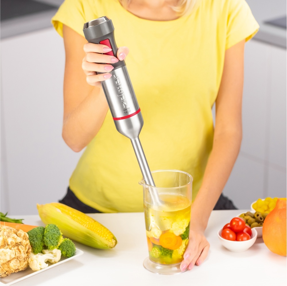 Ponorný mixér Zelmer ZHB4650 stříbrný/červený Ponorný mixér Zelmer ZHB4650 stříbrný/červený