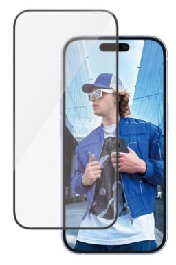 Tvrzené sklo PanzerGlass Ultra-Wide Fit na Apple iPhone 16/15 s instalačním rámečkem
