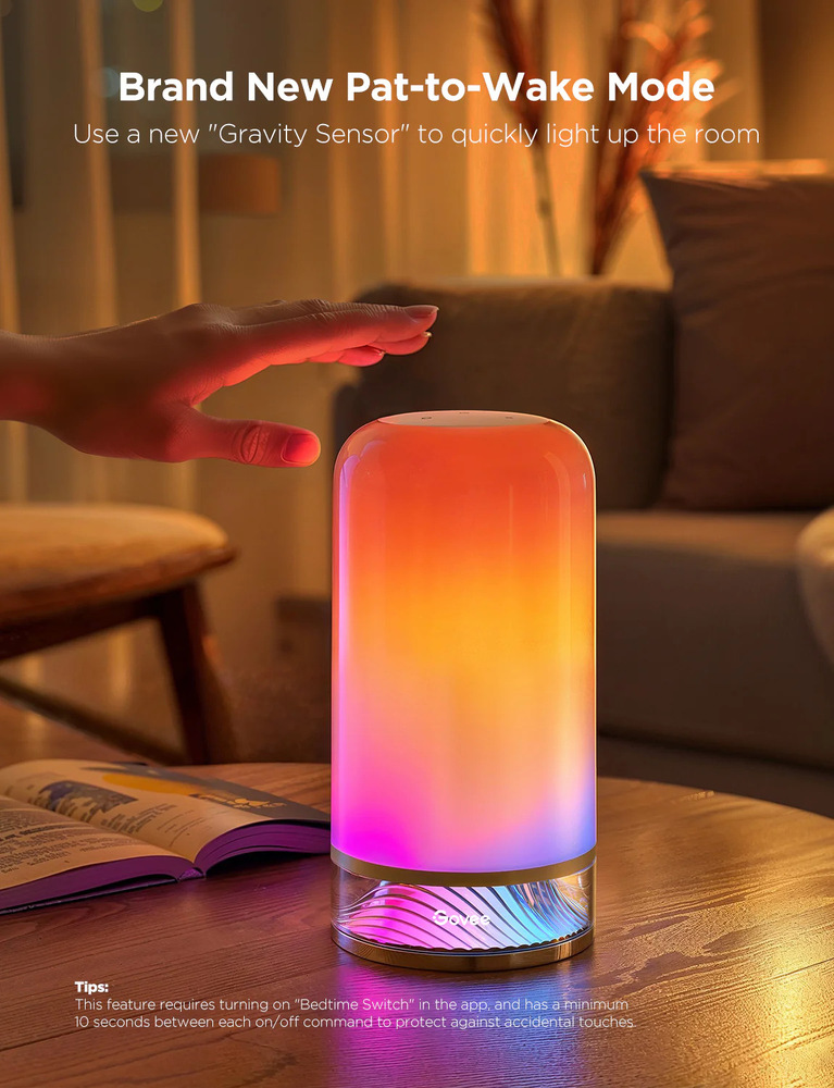 Stolní LED lampička Govee 2 RGBW, Matter bílá