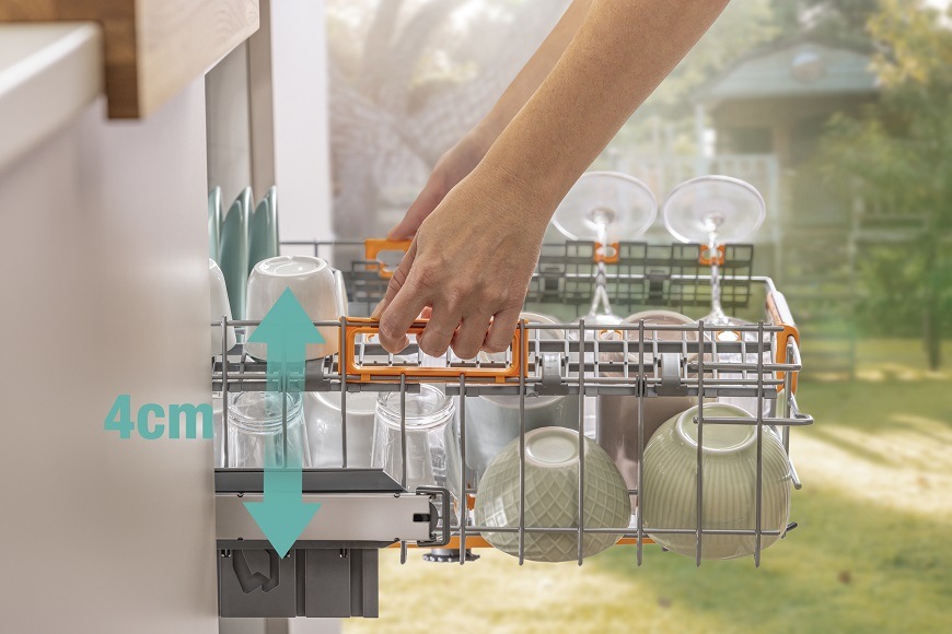 Vestavná myčka Gorenje GV663B66, Praktické vnitřní uspořádání