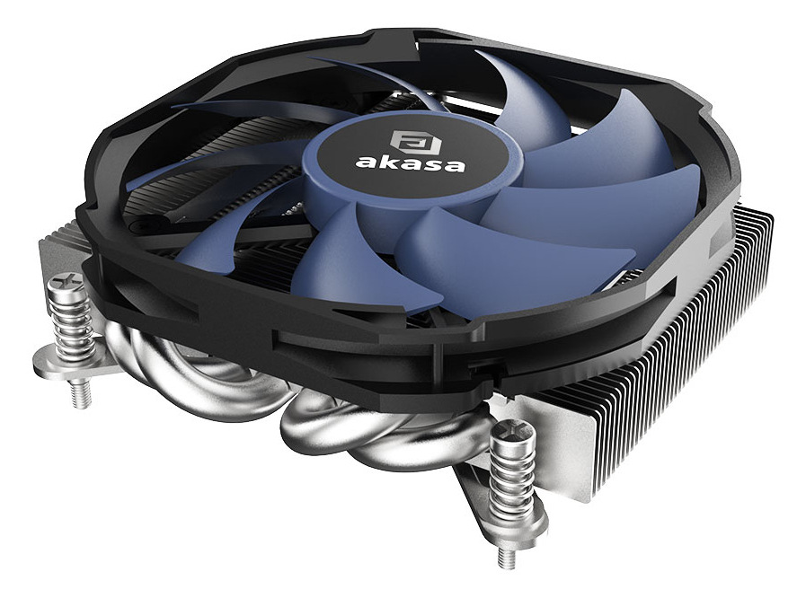 Chladič CPU AKASA ALUCIA H4i, Low profile, 4 heatpipes chrom AKASA ALUCIA H4i je vhodnou volbou i do nejmenších skříní