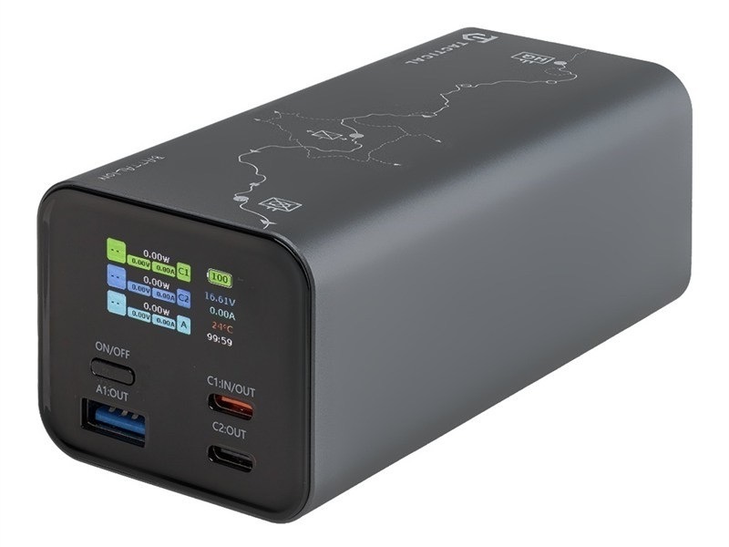 Powerbanka Tactical s kapacitou 20 000 mAh, šedá barva