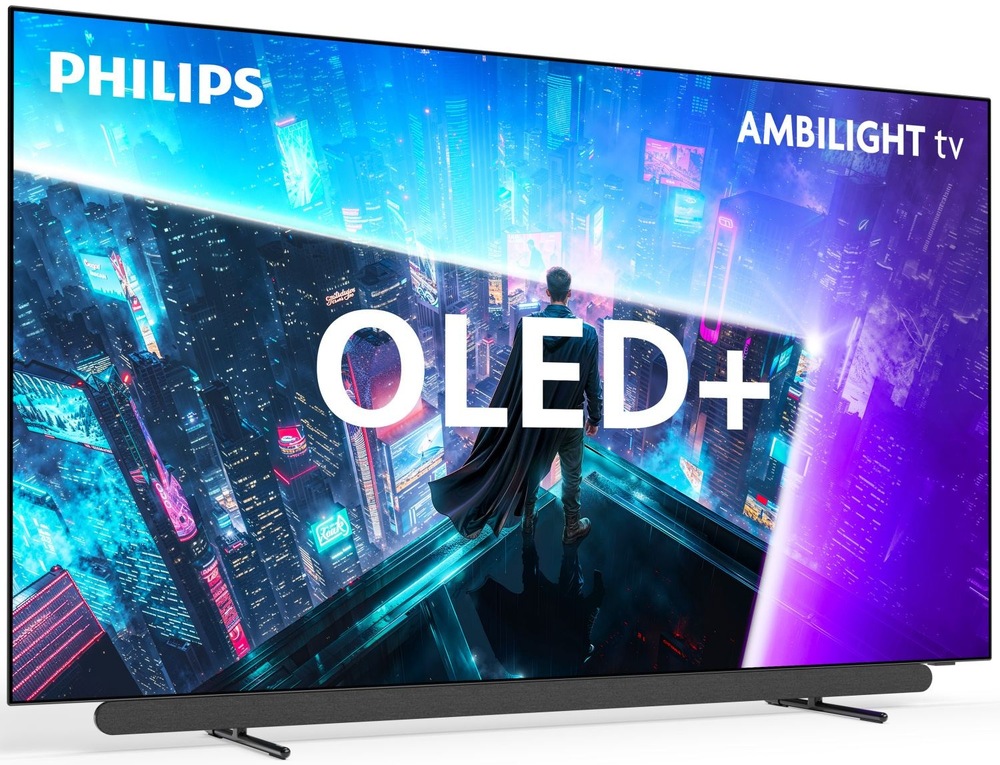 Televize Philips 65OLED911 s OLED panelem a čtyřstranným Ambilightem.
