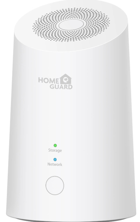 NVR rekordér iGET HOMEGUARD s indikátory úložiště a síťového připojení