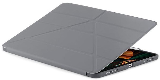 Pouzdro na tablet Pipetto Origami Penci na Apple iPad Pro 12.9“ (2021/2020/2018) šedé