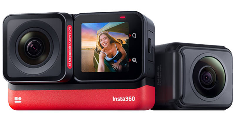 Outdoorová kamera Insta360 ONE RS (Twin Edition) černá