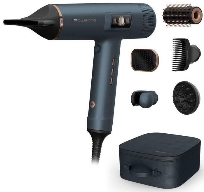 Fén Rowenta Maestria For You HY9430E0 s nástavci pro různé styly účesu a luxusním pouzdrem.
