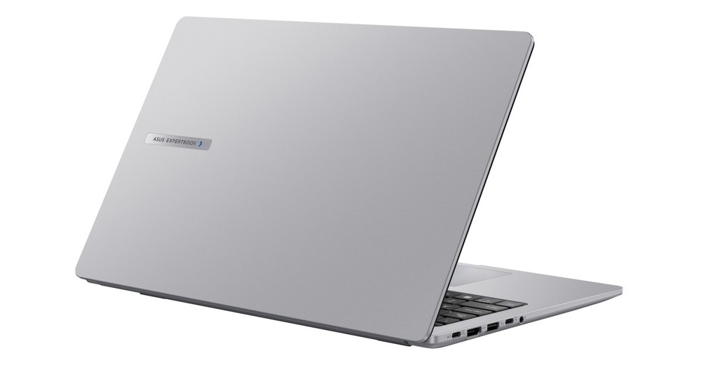 Notebook Asus ExpertBook P1 šedý Pootevřený notebook ASUS ExpertBook P1 (P1503CVA-S72965X) otočený doprava