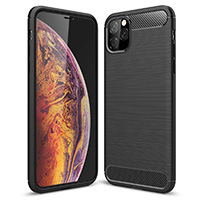 Kryt na mobil WG Carbon na Apple iPhone 11 černá Kryt na mobil WG Carbon na Apple iPhone 11