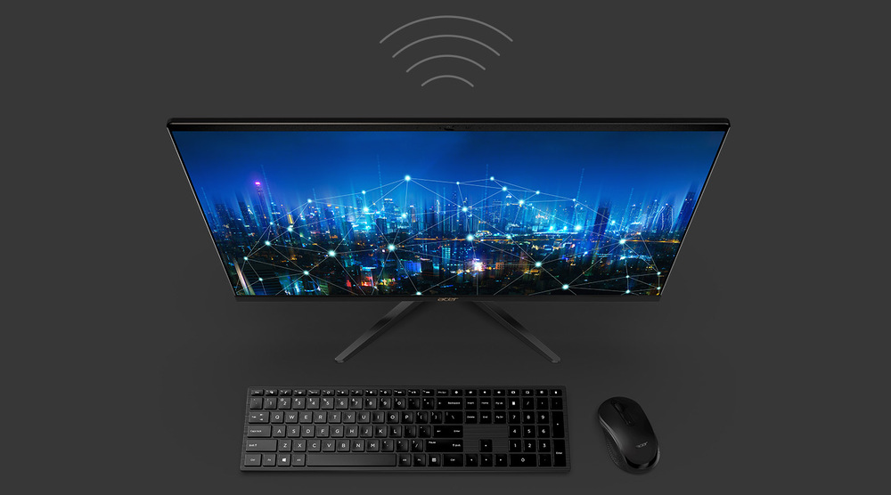 Počítač All In One Acer Aspire C24-1700 černý Acer Aspire C24-1700 (DQ.BJFEC.002)
