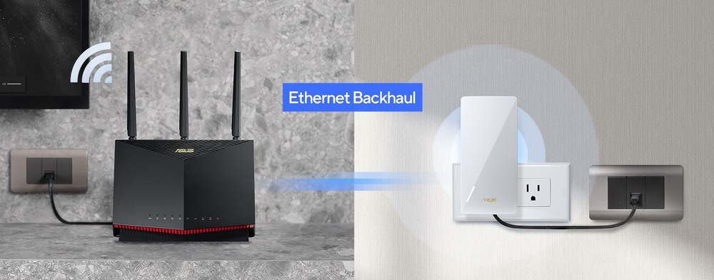 Wi-Fi extender Asus RP-AX58, AX3000 bílý Wi-Fi extender Asus RP-AX58, AX3000 bílý
