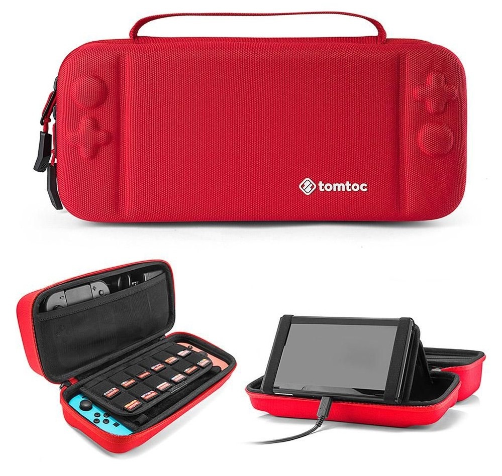 Pouzdro tomtoc Travel Case - Nintendo Switch - červené
