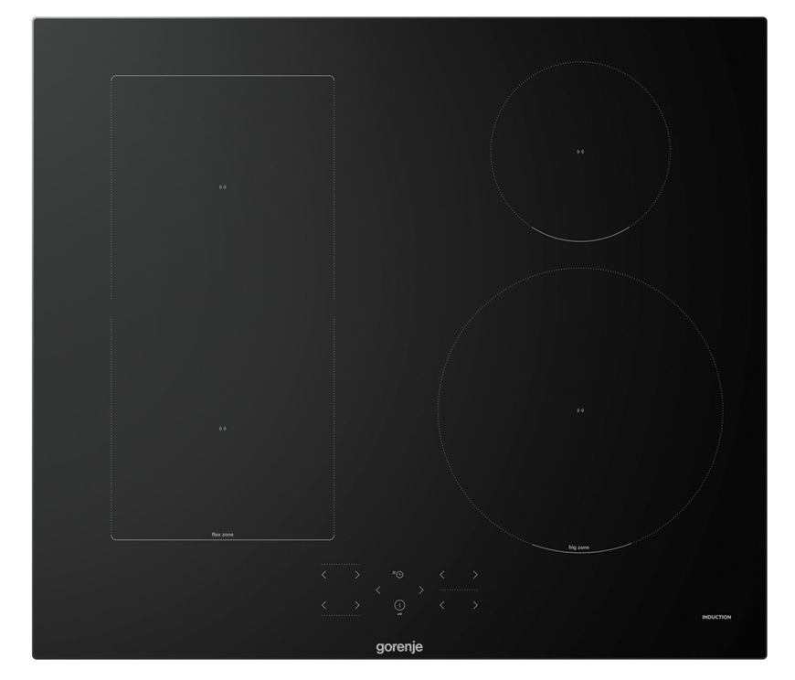 Indukční varná deska Gorenje GI6431BFG v černém provedení.