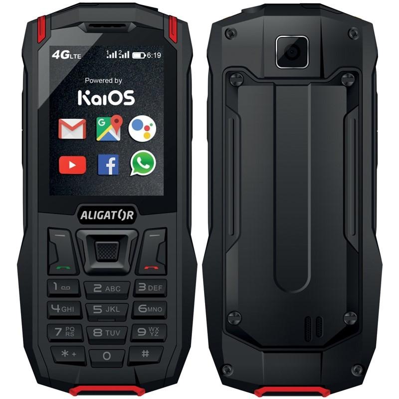 Mobilní telefon Aligator K50 eXtremo černý/červený