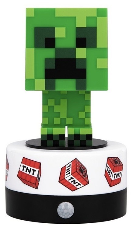 Dekorativní LED Paladone Minecraft - Creeper, PIR bílé/zelené