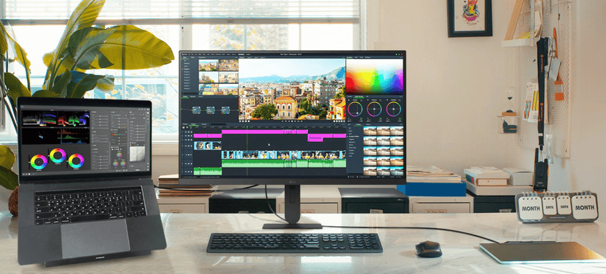Monitor LG UltraFine 27U710B-B černý LG UltraFine 27U710B-B nabízí HDMI i DisplayPort