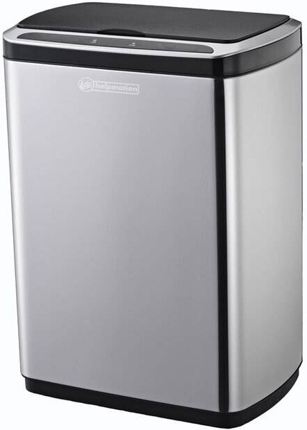 Bezdotykový odpadkový koš Helpmation CUBE WIDE AK5110, 30 l nerez