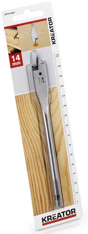 Vrták Kreator KRT010805, do dřeva 14×152 mm