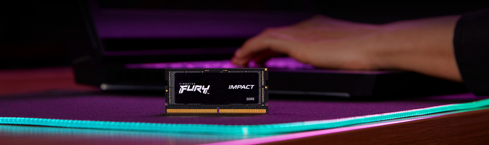 Operační paměť Kingston FURY Impact 16GB DDR5 4800MHz CL38 SO-DIMM Kingston FURY Impact DDR5