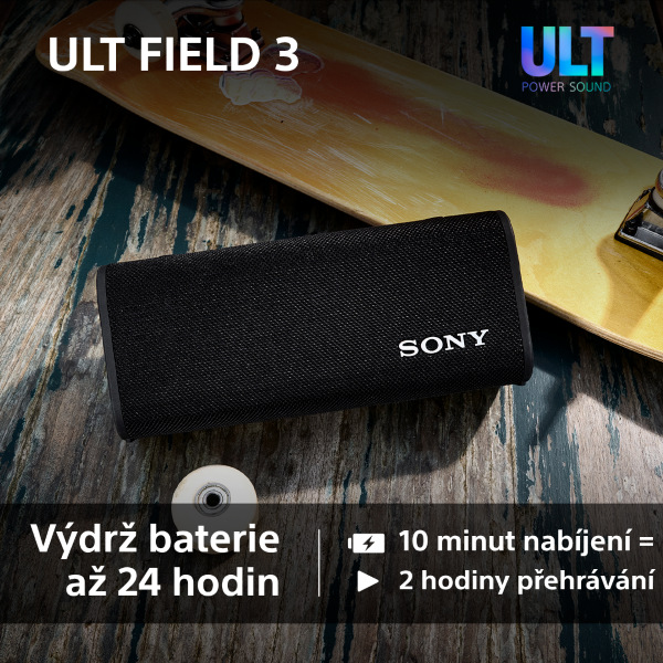 Přenosný reproduktor Sony ULT FIELD 3 černý Přenosný reproduktor Sony ULT FIELD 3, černý