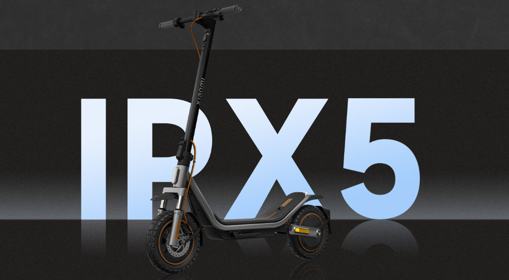 Elektrická koloběžka Xiaomi Scooter 6 Pro černá/šedá Xiaomi Electric Scooter 6 Pro je odolná dle IPX5