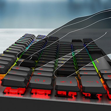 Klávesnice MSI Vigor GK50 TKL, CZ/SK černá/stříbrná