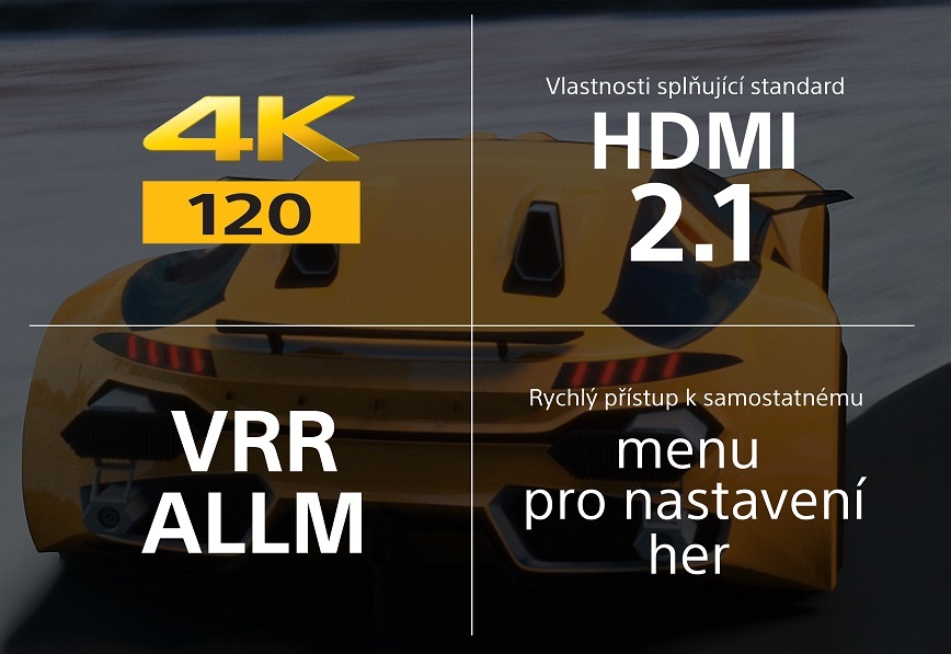 Televize Sony XR-85X90L Televizory Sony jsou ideální volbou pro nadšené hráče