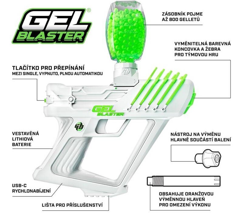 Dětská zbraň Gel Blaster Inc. Gel Blaster Surge Dětská zbraň Gel Blaster Inc. Gel Blaster Surge