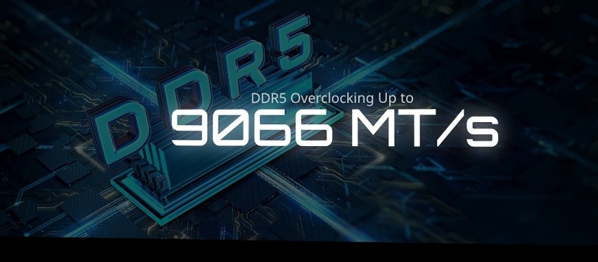 Základní deska GIGABYTE B860 GAMING X WIFI6E Ilustrace podpory operačních pamětí DDR5 s přetaktováním až 9066 MT/s