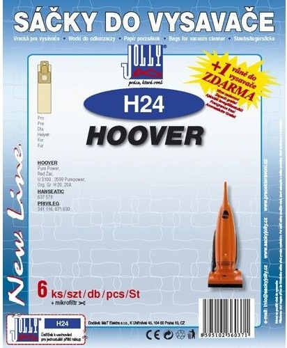 Sáčky do vysavače Jolly H 24 (6+1ks) kompatibilní s vysavači HOOVER