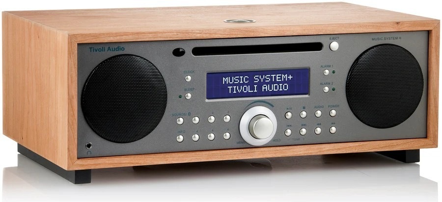 Mikrosystém Tivoli Audio Music System+ hnědý Mikrosystém Tivoli Audio Music Systém Plus MSYP-TPE, DAB+ nabízí kvalitní zvuk díky full-range reproduktorům a subwooferu