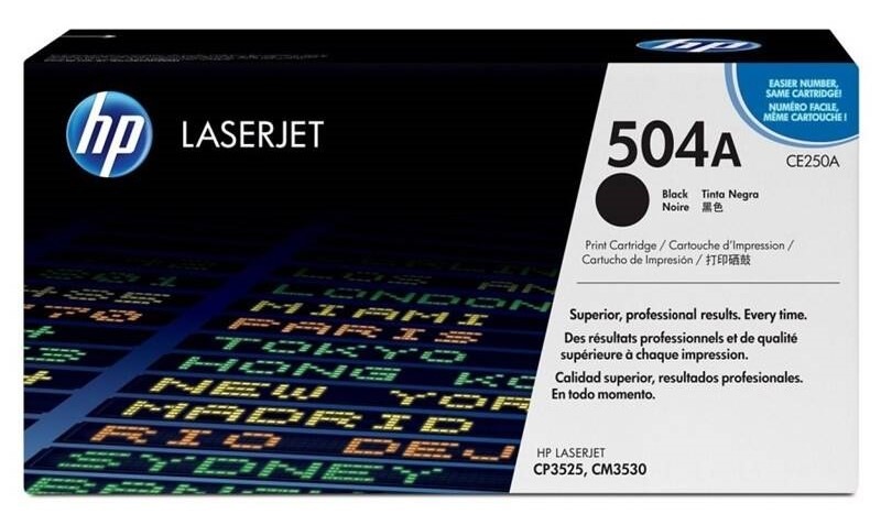 Toner HP 504A, 5 000 stran černý