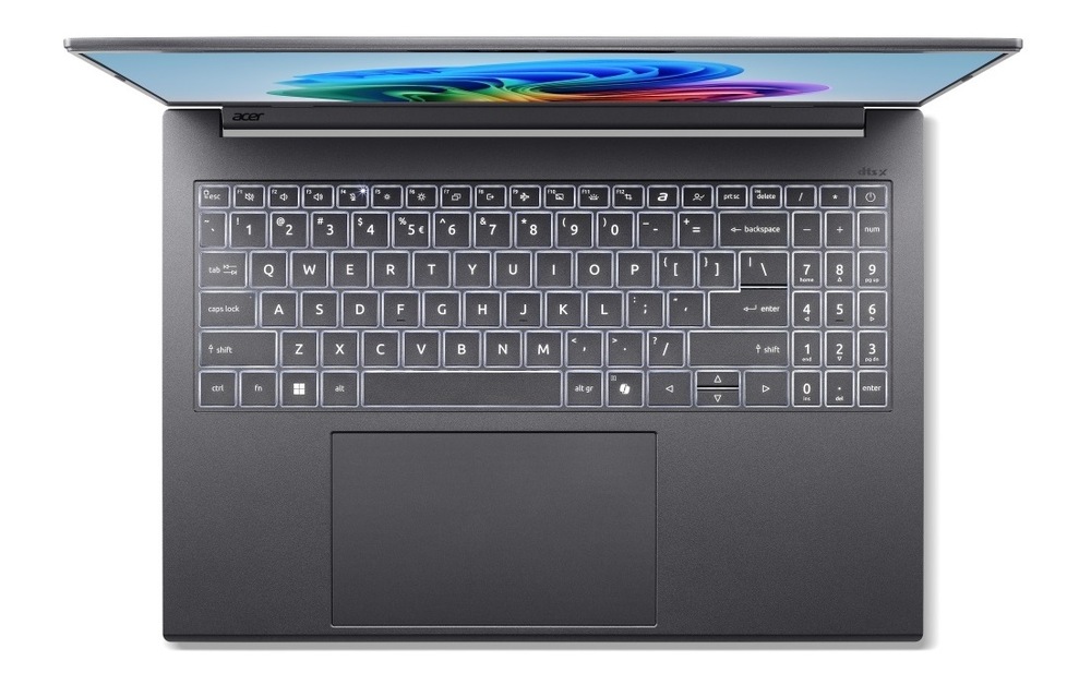 Notebook Acer Aspire 16 AI (A16-61M-R3RG) šedý Notebook Acer Aspire 16 AI (A16-61M-R3RG) šedý