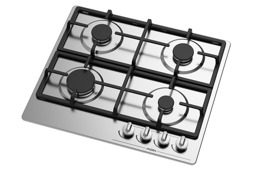 Vestavná plynová varná deska Mora VDP647X7, nerezová