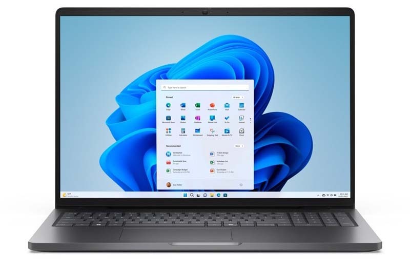 Notebook Dell Pro 16 v šedé barvě.