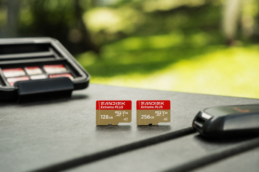 Paměťové karty SANDISK Extreme PLUS 128GB a 256GB