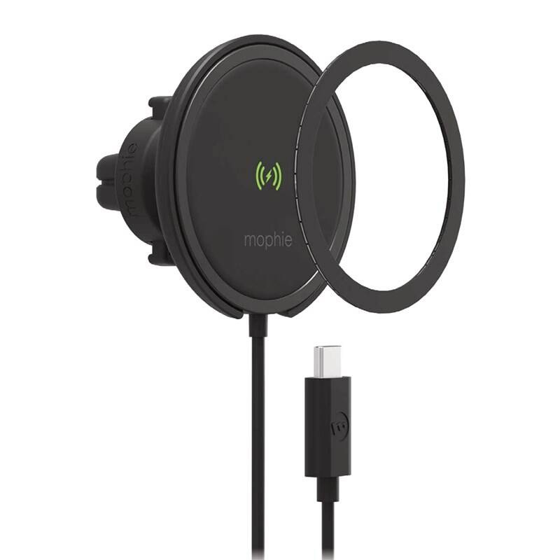 Držák na mobil Mophie Snap+ bezdrátové nabíjení 15W černý