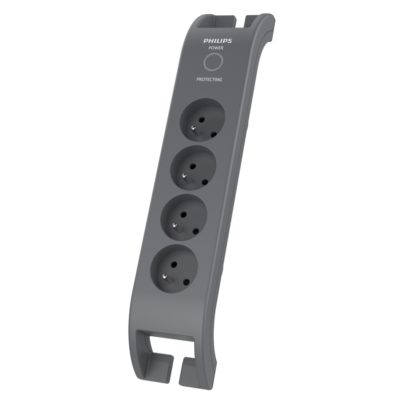 Přepěťová ochrana Philips SPN3140A/60 4x zásuvka, 2m šedá
