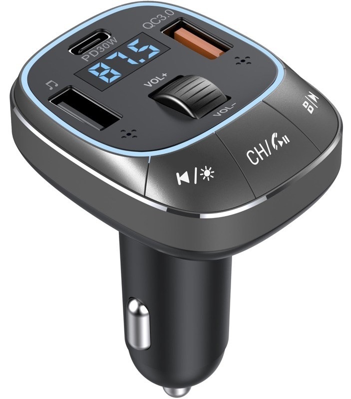 FM transmitter Sencor s Bluetooth připojením, funkce powerbanky