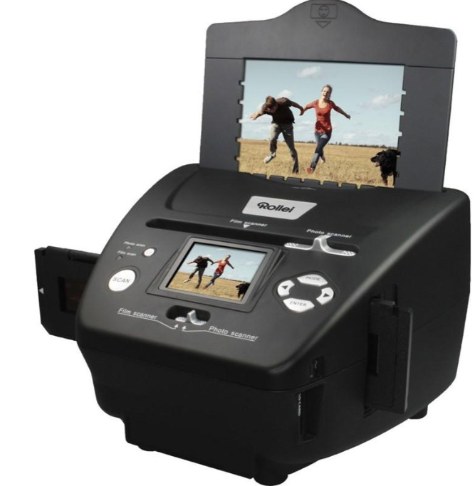 Skener Rollei DF-S 240 SE/ Negativy + Vizitky + Fotky/ 5Mpx/ 1800dpi/ 2,4" LCD/ SDHC/ USB