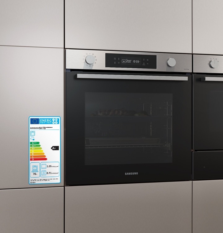 Trouba Samsung NV7B41201AK/U3 černá Vestavná trouba Samsung NV7B41201AK/U3 s energetickým štítkem, zařazení do energetické třídy A+