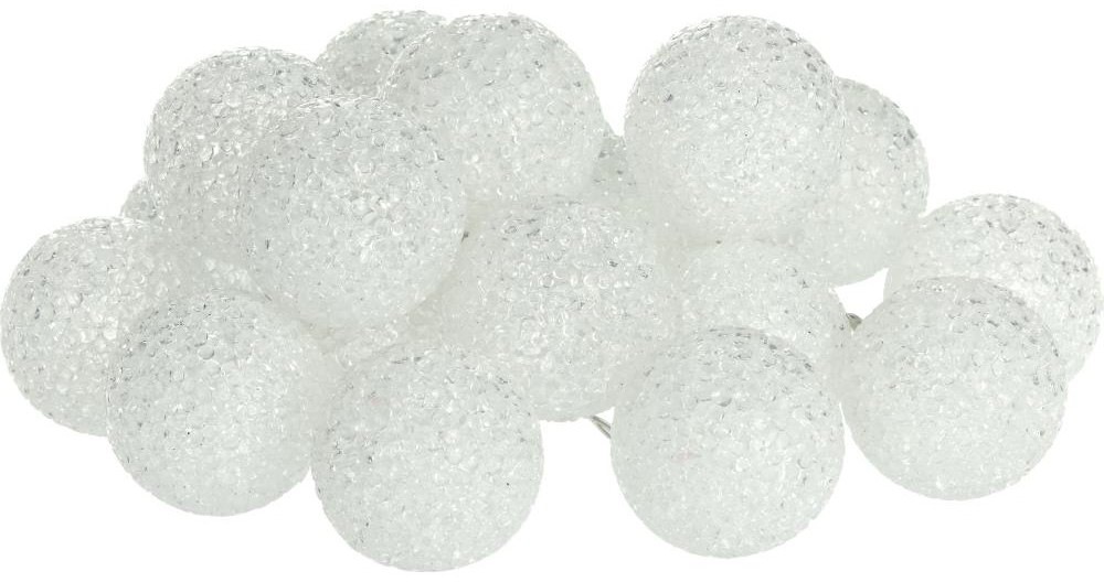 Vánoční osvětlení RETLUX RXL 490, girlanda kuličky, 20 LED, studená bílá