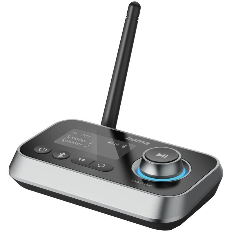 Transmitter Hama Link.it duo 205322, BT vysílač/přijímač černý/stříbrný