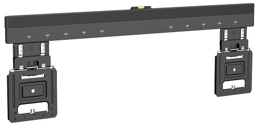 Černý pevný ultra slim držák na TV GoGEN na zeď s integrovanou vodováhou