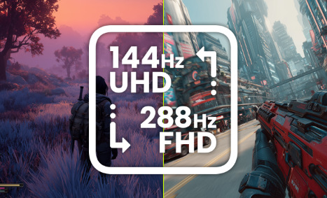 Herní monitor IIYAMA G-Master GB2771UHSU-B1 černý IIYAMA G-Master GB2771UHSU-B1 podporuje obnovovací frekvenci až 288 Hz