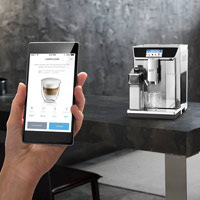 Espresso De'Longhi PrimaDonna Elite ECAM 650.75 MS stříbrné Espresso De'Longhi PrimaDonna Elite ECAM 650.75 MS stříbrné