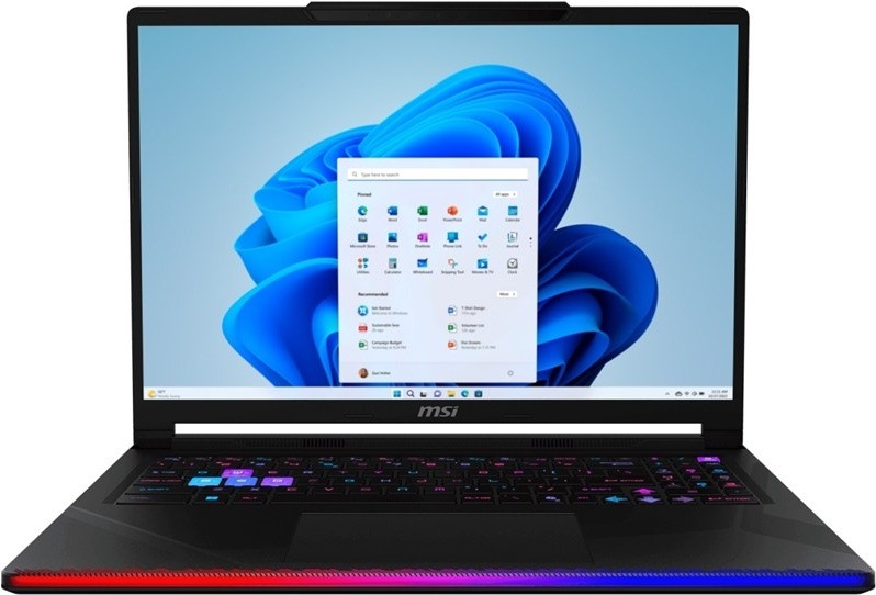Herní notebook MSI Raider 16 Max HX B2W, černá barva