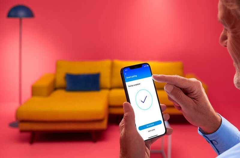 Bodové svítidlo WiZ IMAGEO Spots 4x5W SQ, RGB černé